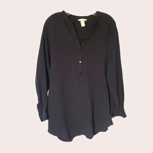 -H&M  tunic top  blue size 12